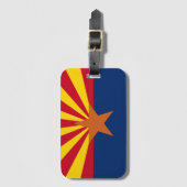 Étiquette À Bagage Image du drapeau de l'État de l'Arizona (Devant Vertical)
