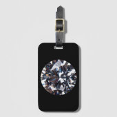 Étiquette À Bagage Image élégante de la gemme de diamant (Devant Vertical)