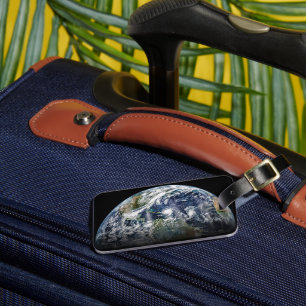 Étiquette À Bagage Image Mosaïque De La Planète Terre Avec 3 Ouragans