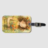 Étiquette À Bagage Image rétro tendance personnalisée (Devant Horizontal)