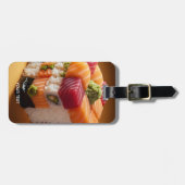 Étiquette À Bagage Imaginaire Cute Sushi Petit Cube (Devant horizontal)