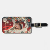Étiquette À Bagage Imaginaire de Noël : Vacances Romance Bagage Balis (Devant horizontal)