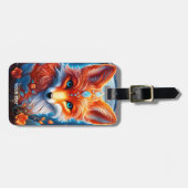 Étiquette À Bagage Imaginaire Fleurs Verre Vivid Verre Vive (Devant horizontal)