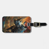 Étiquette À Bagage Imaginaire Fleurs Vivides Majestic Rhino (Devant horizontal)