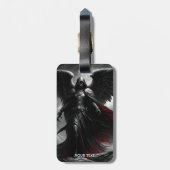 Étiquette À Bagage Imaginaire mignon Vivid Dark Scary Angel (Dos Vertical)