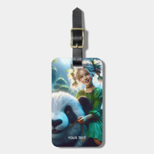 Étiquette À Bagage Imaginaire mignonne forêt de filles Panda