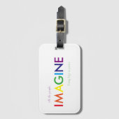 Étiquette À Bagage Imaginez le numéro de bagage (Devant Vertical)