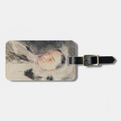 Étiquette À Bagage Impératrice Eugénie (craie noire et rouge) (Devant horizontal)