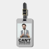 Étiquette À Bagage Impossible de toucher cette drôle d'avertissement  (Devant Vertical)