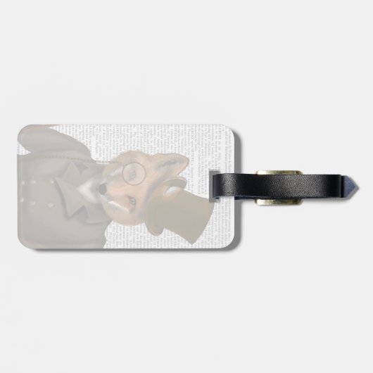 Étiquette À Bagage Impression Bounder Fox (Dos horizontal)