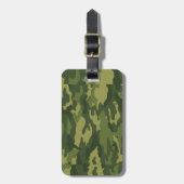 Étiquette À Bagage Impression Camouflage vert (Devant Vertical)