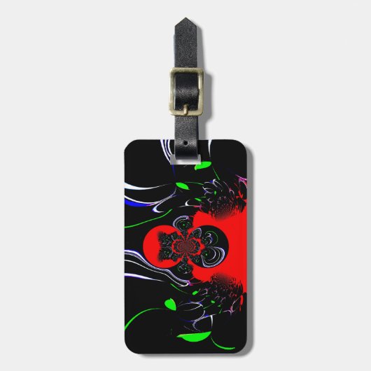 Étiquette À Bagage Impression d'art fluide Kaleidoscope (Devant Vertical)