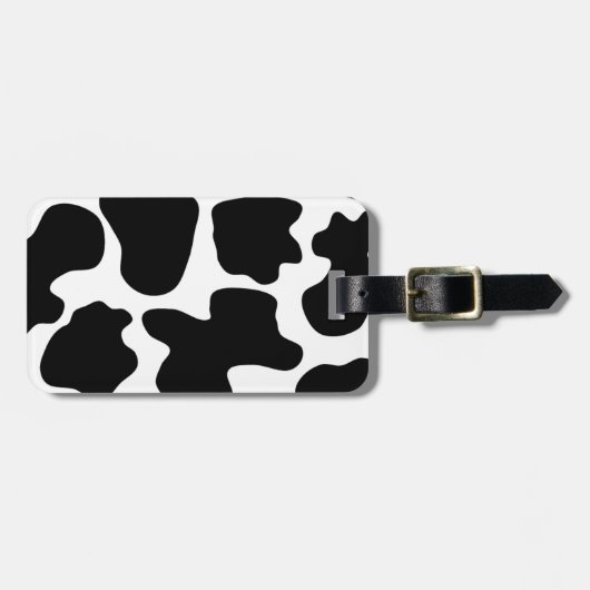 Étiquette À Bagage Impression de vache (Devant horizontal)