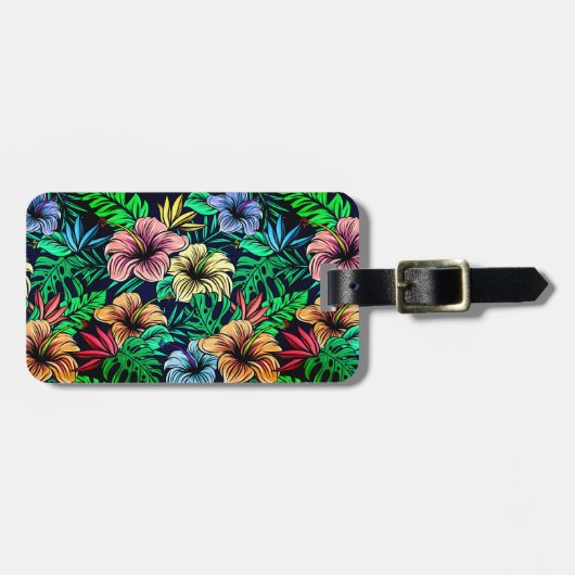 Étiquette À Bagage Impression hawaïenne (Devant horizontal)