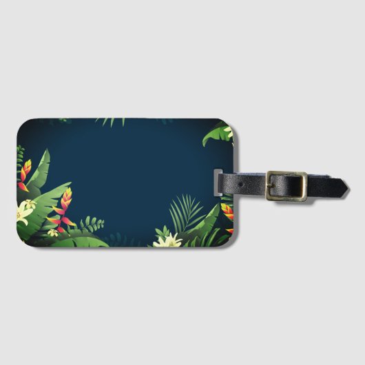 Étiquette À Bagage Impression hawaïenne (Devant Horizontal)