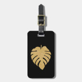 Étiquette À Bagage Impression Monstère Or (Devant Vertical)