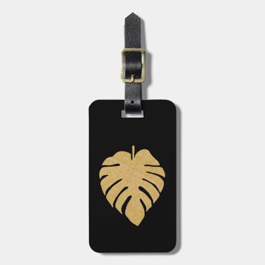Étiquette À Bagage Impression Monstère Or (Devant Vertical)