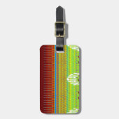 Étiquette À Bagage Impression Motif géométrique coloré (Devant Vertical)