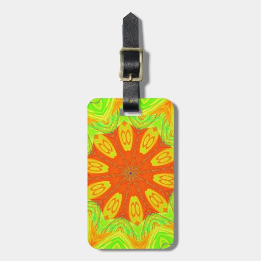 Étiquette À Bagage Impression Motif Samba (Devant Vertical)