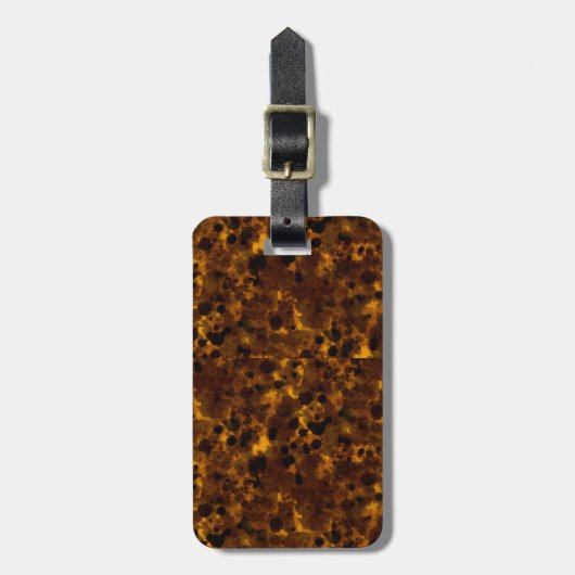 Étiquette À Bagage Impression Tortoise Brown (Devant Vertical)