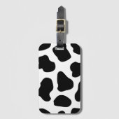 Étiquette À Bagage Impression vache noir blanc (Devant Vertical)