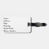 Étiquette À Bagage Impression Zebra (Dos horizontal)