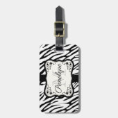 Étiquette À Bagage Impression Zebra (Devant Vertical)