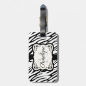 Étiquette À Bagage Impression Zebra (Dos Vertical)