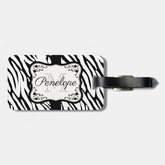 Étiquette À Bagage Impression Zebra (Dos horizontal)