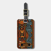 Étiquette À Bagage Imprimante africaine moderne (Devant Vertical)