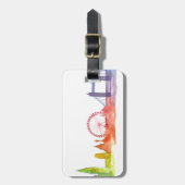 Étiquette À Bagage Imprimé d'art abstrait Londres (Devant Vertical)