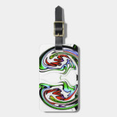 Étiquette À Bagage Imprimer Hakuna Matata Whirl Art Extraordinaire (Devant Vertical)