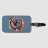 Étiquette À Bagage Incendie De Rue Avec Énergie Urbaine (Devant Horizontal)