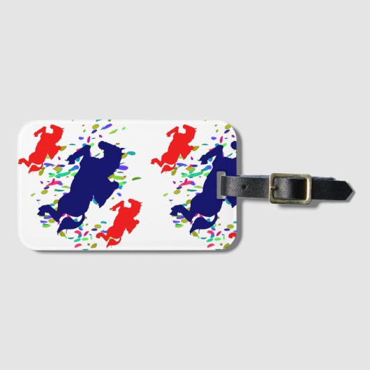 ÉTIQUETTE À BAGAGE INCIPIO ÉQUESTRE (Devant Horizontal)