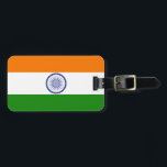 Étiquette À Bagage Inde<br><div class="desc">Drapeau de l'Inde</div>
