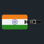 Étiquette À Bagage Inde<br><div class="desc">Drapeau de l'Inde</div>