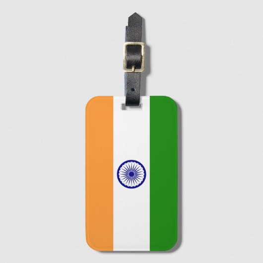 Étiquette À Bagage Inde (Devant Vertical)