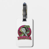 Étiquette À Bagage Inde (Dos Vertical)