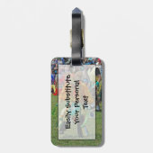 Étiquette À Bagage Indian Pow Wow Easy ID personnel (Dos Vertical)