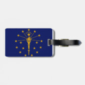 Étiquette À Bagage Indiana (Dos horizontal)