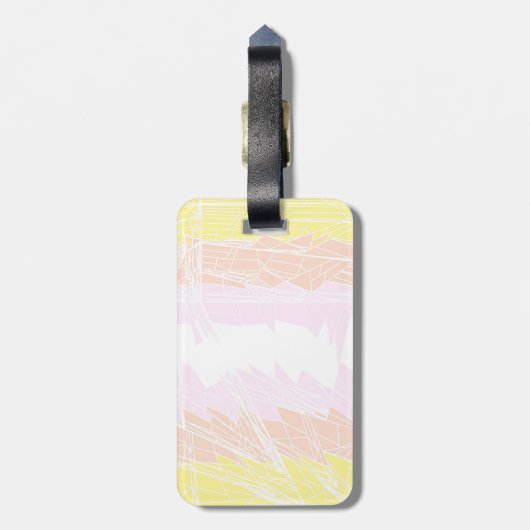 Étiquette À Bagage Indicateur Abstrait de la fierté de Pangender (Dos Vertical)