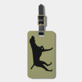 Étiquette À Bagage Indicateur aux cheveux courts allemand (Devant Vertical)