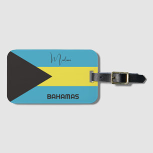 Étiquette À Bagage Indicateur Bahamas du nom personnalisé