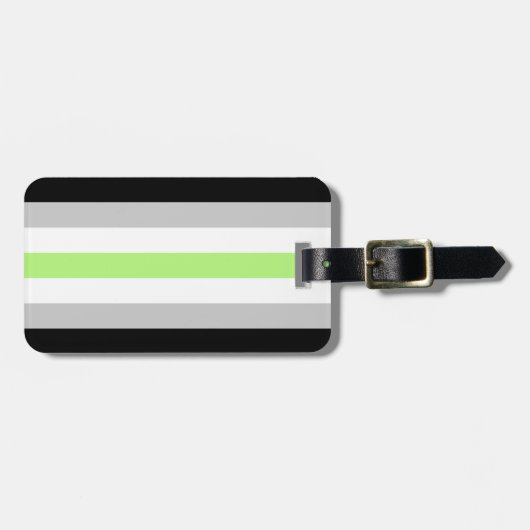 Étiquette À Bagage Indicateur d'agent personnalisé (Devant horizontal)