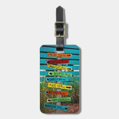 Étiquette À Bagage Indicateur de bagage des panneaux indicateurs de v (Devant Vertical)