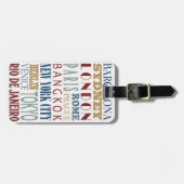 Étiquette À Bagage Indicateur de bagages Destination Travel (Devant horizontal)