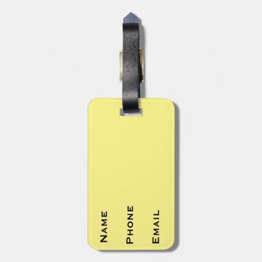 Étiquette À Bagage Indicateur de bagages Malte (Dos Vertical)