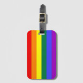 Étiquette À Bagage Indicateur de la fierté arc-en-ciel (Devant Vertical)
