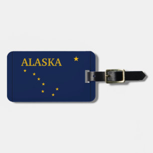 Étiquette À Bagage Indicateur de l'état de l'Alaska 