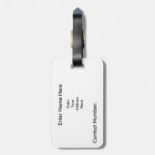 Étiquette À Bagage Indicateur de voyage personnalisé, étiquette de ba (Dos Vertical)